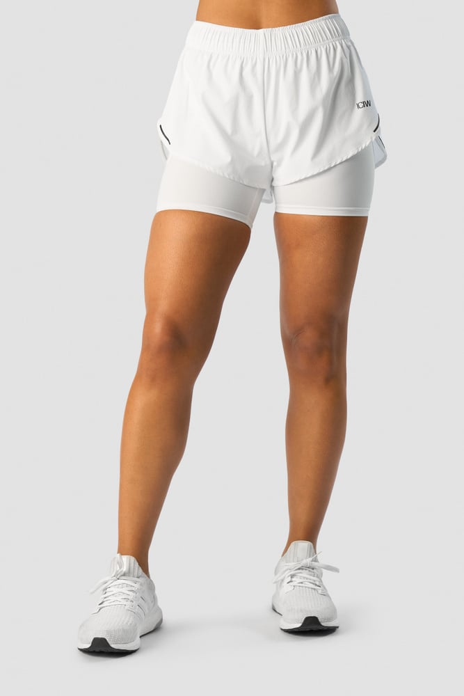 charge 2-in-1 shorts wmn white