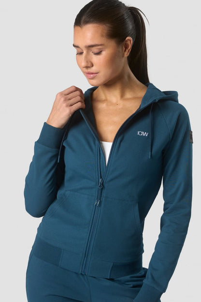 activity zip hoodie wmn teal