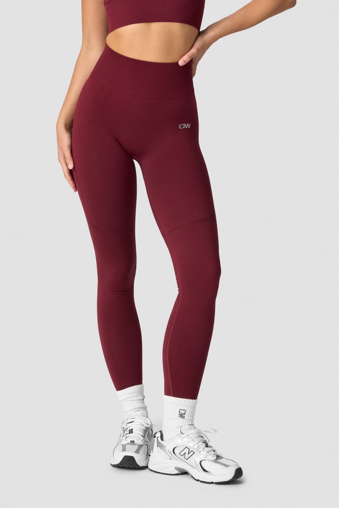 divine seamless tights wmn burgundy