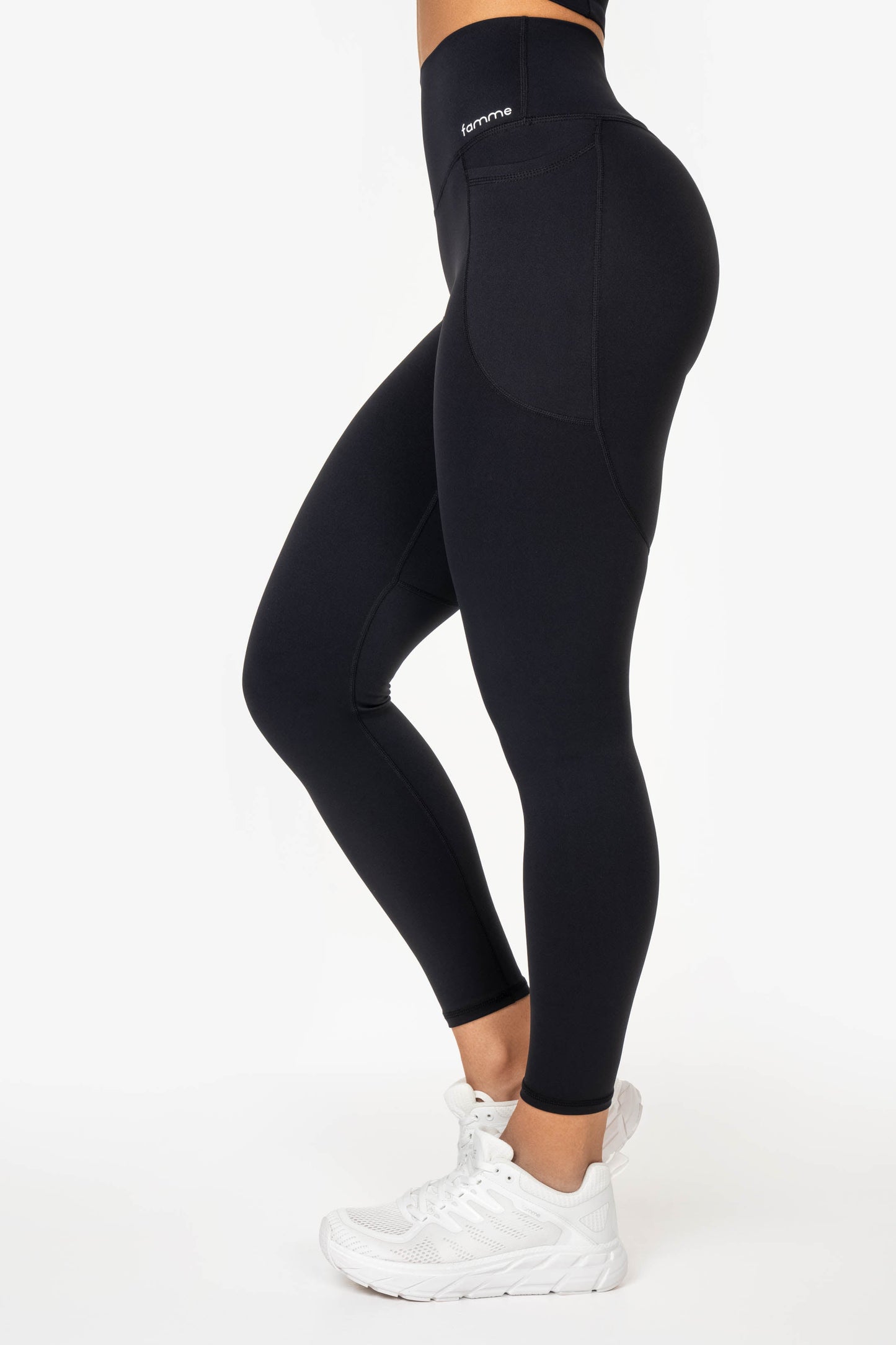 Black Endurance Pocket Leggings - for dame - Famme - Leggings