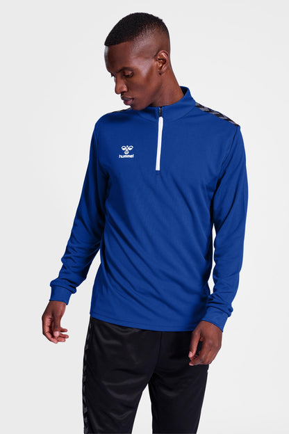 HUMMEL - Hmlauthentic Half Zip Sweat - True Blue