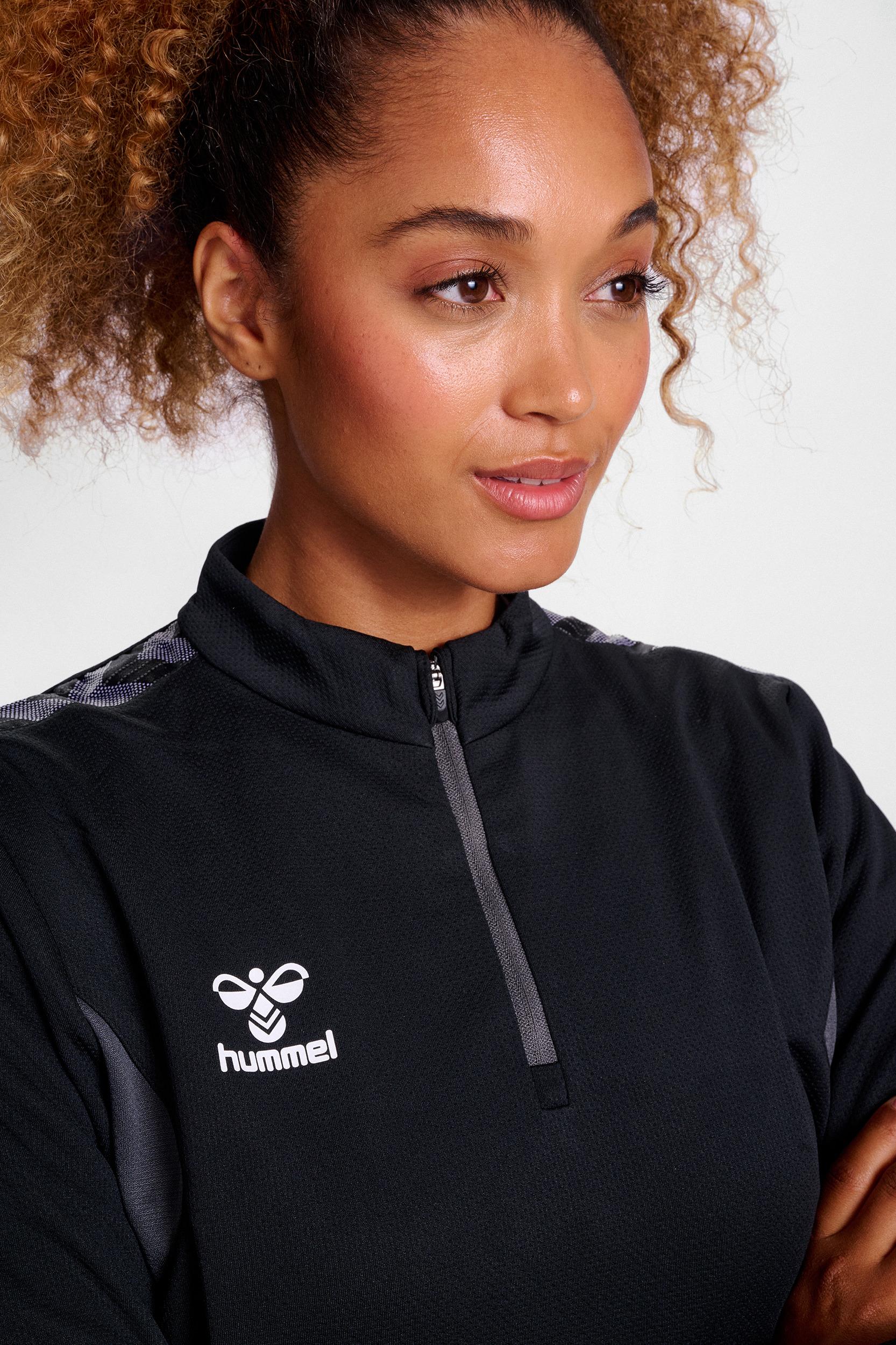 HUMMEL - Hmlauthentic Half Zip Sweat Woman - Black