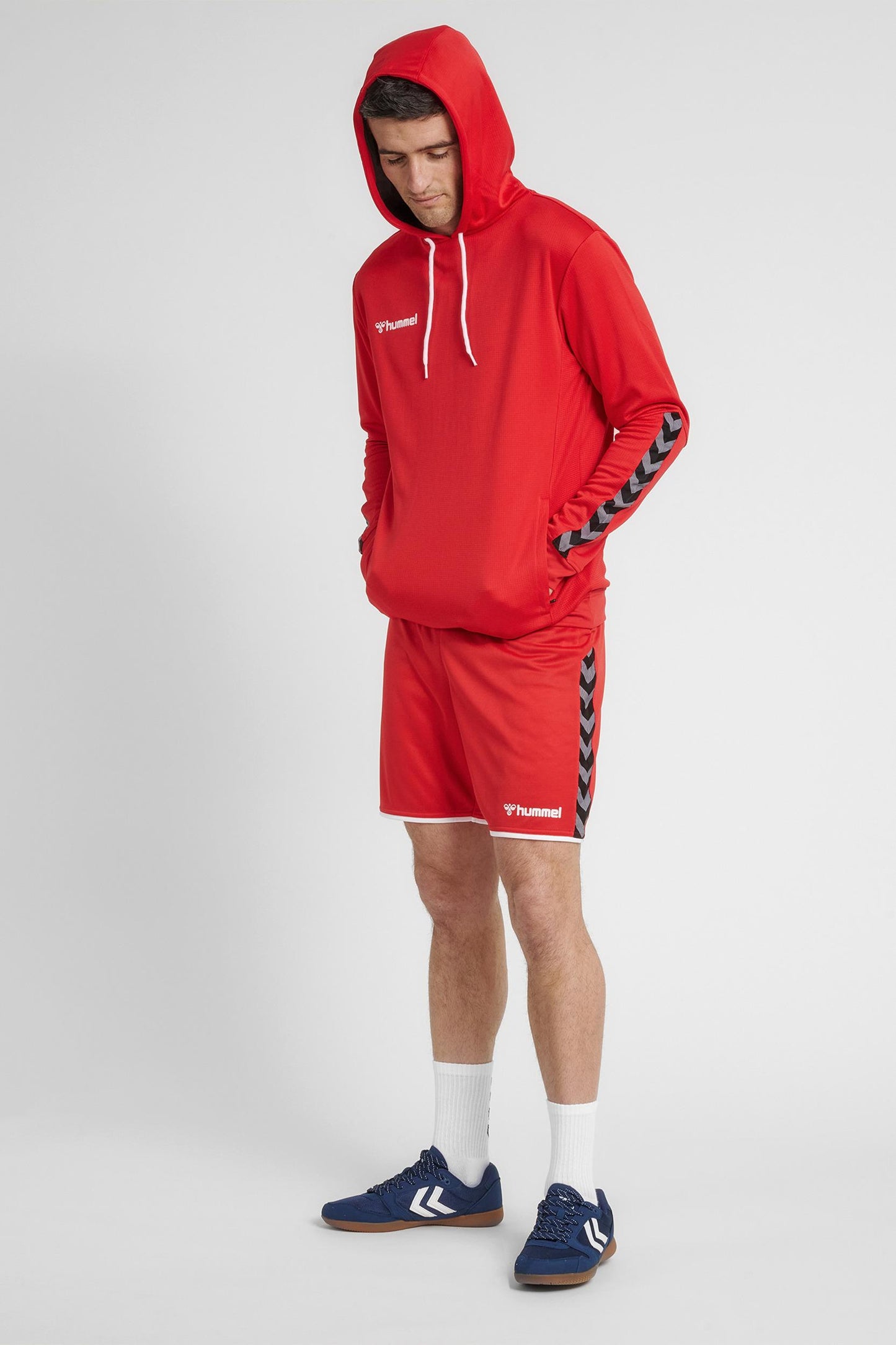 HUMMEL - Hmlauthentic Poly Hoodie - True Red