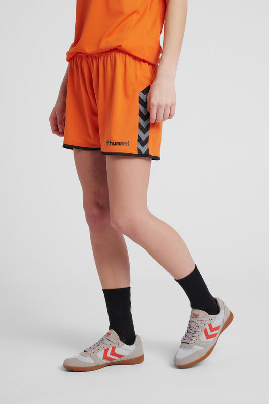 HUMMEL - Hmlauthentic Poly Shorts Woman - Tangerine