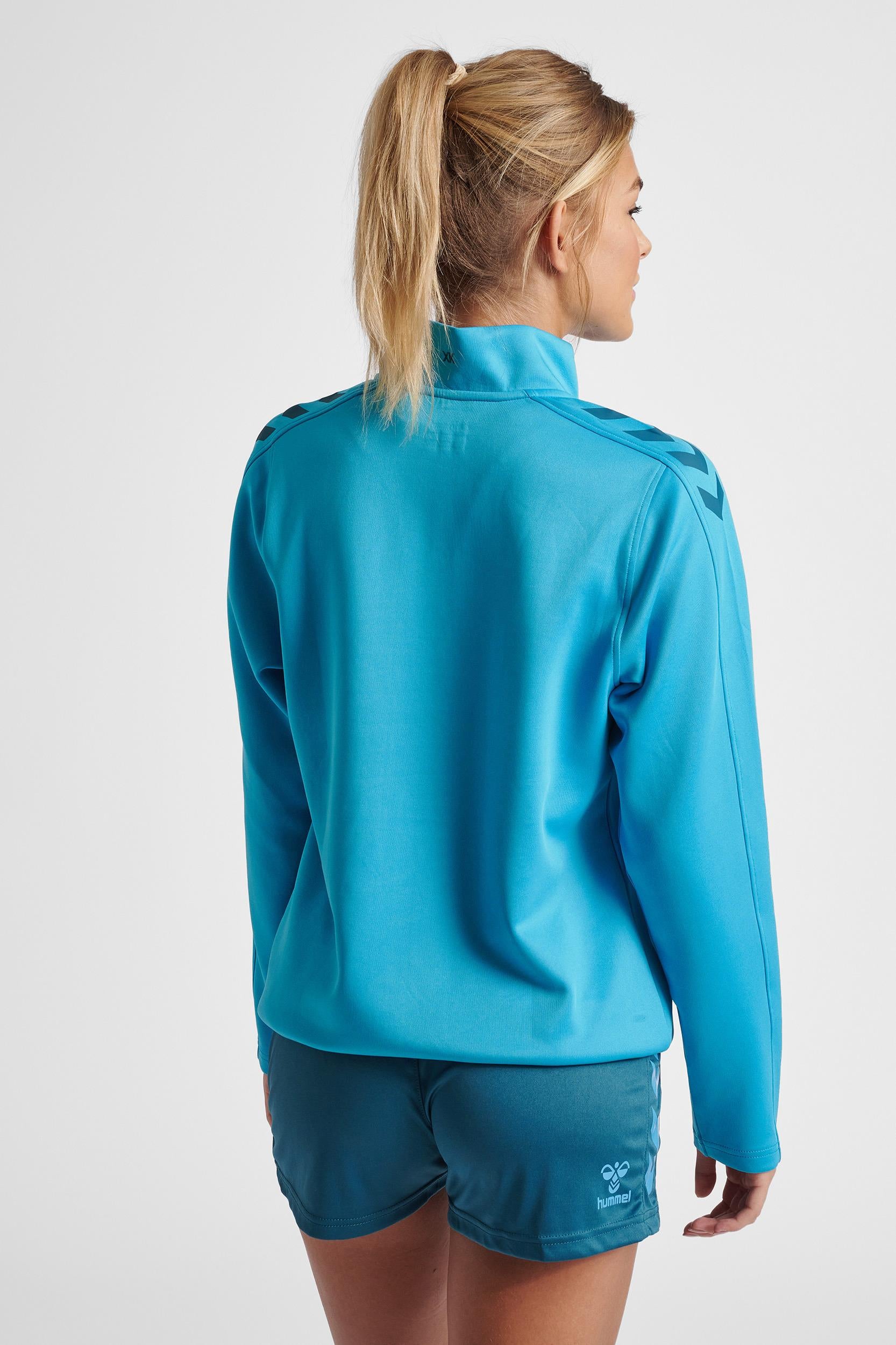 HUMMEL - Hmlcore Xk Half Zip Sweat Woman - Blue Danube