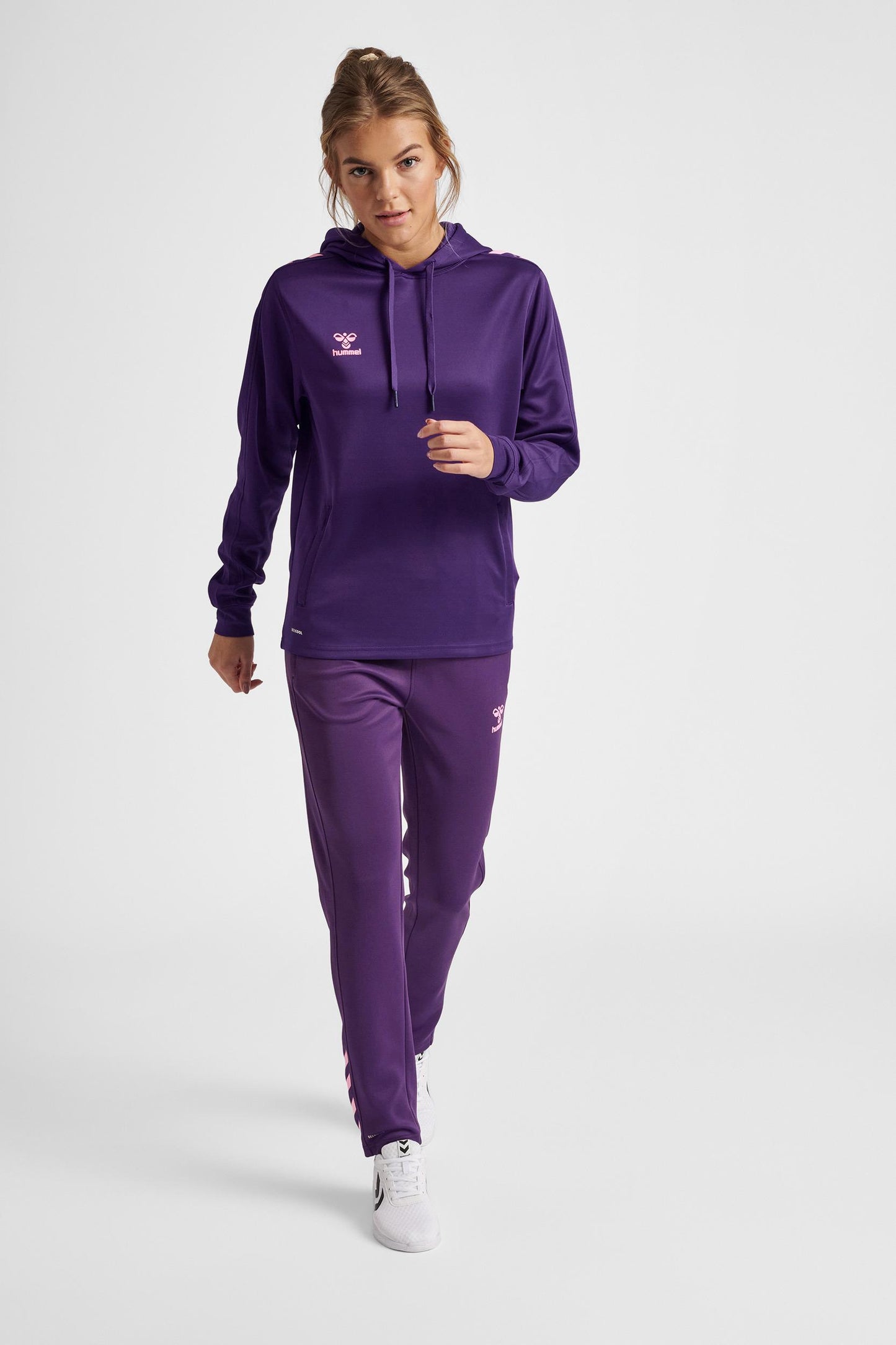 HUMMEL - Hmlcore Xk Poly Sweat Hoodie Woman - Acai