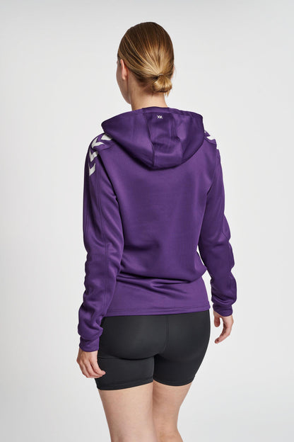 HUMMEL - Hmlcore Xk Poly Sweat Hoodie Woman - Acai/white