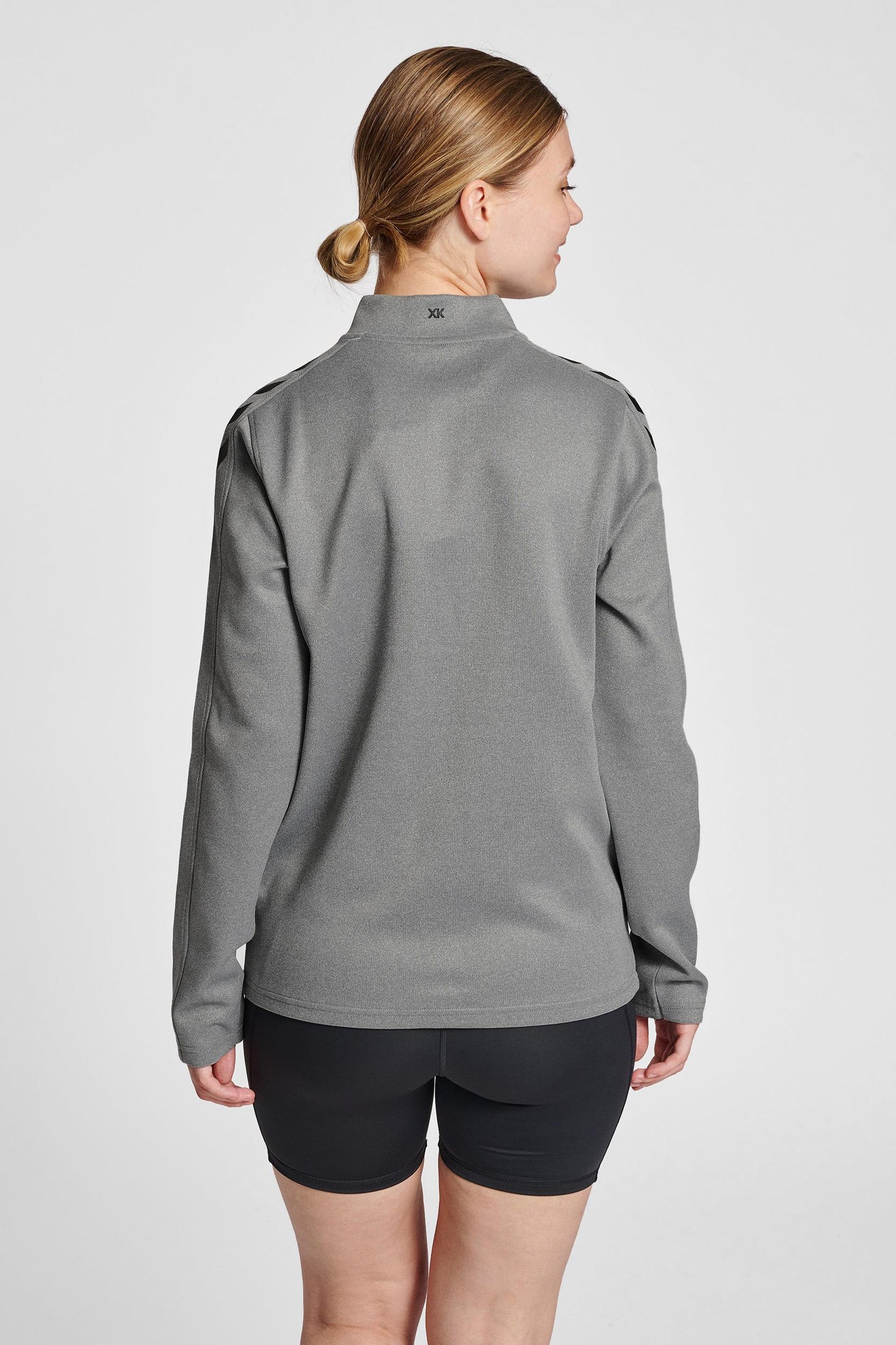 HUMMEL - Hmlcore Xk Poly Zip Sweat Woman - Grey Melange