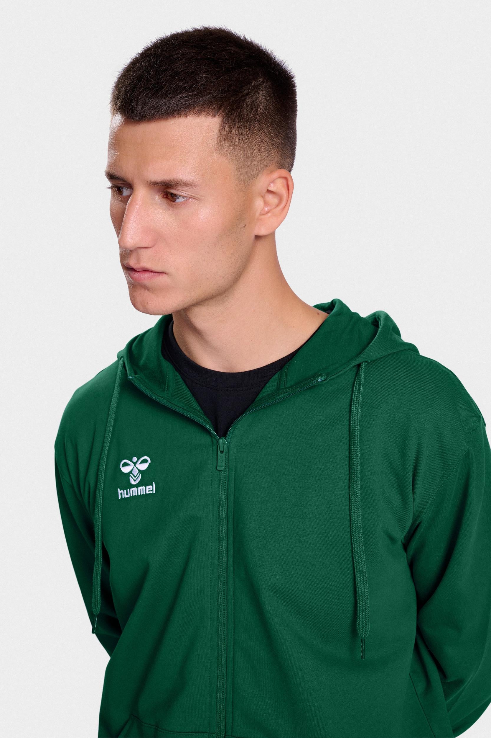 HUMMEL - Hmlgo 2.0 Zip Hoodie - Evergreen