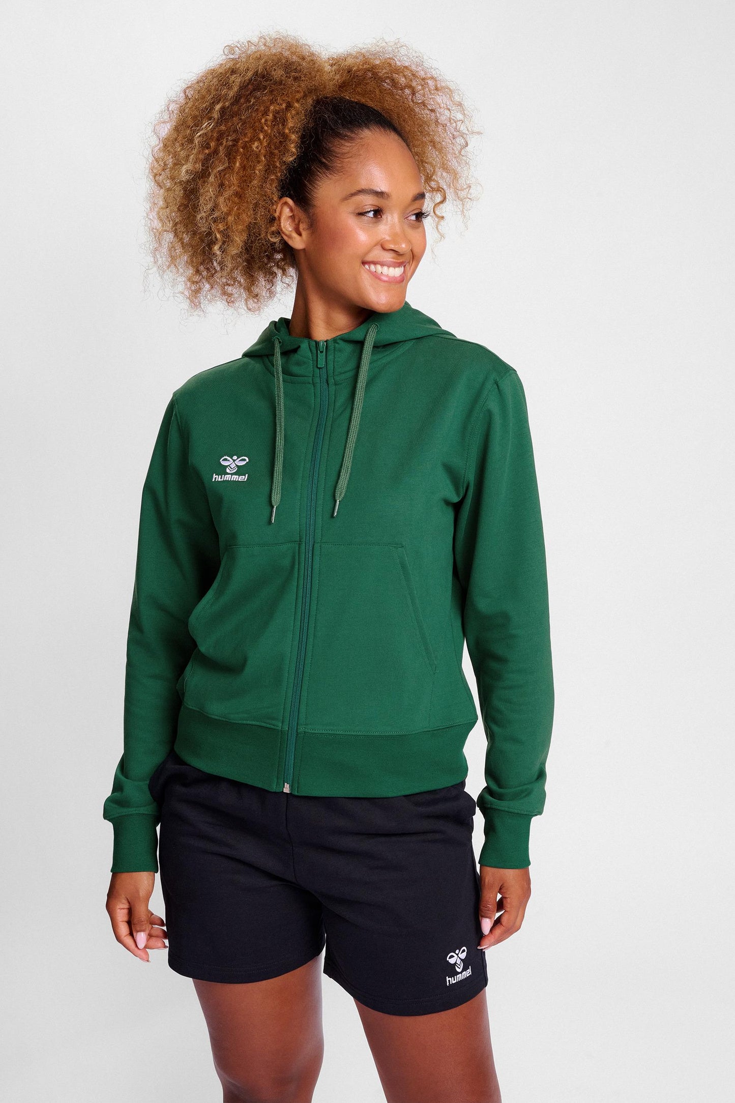 HUMMEL - Hmlgo 2.0 Zip Hoodie Woman - Evergreen