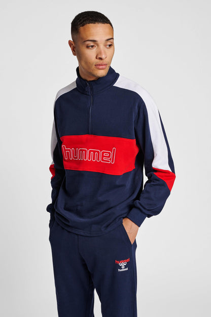 HUMMEL - Hmlic Claude Half Zip Sweatshirt - Peacoat