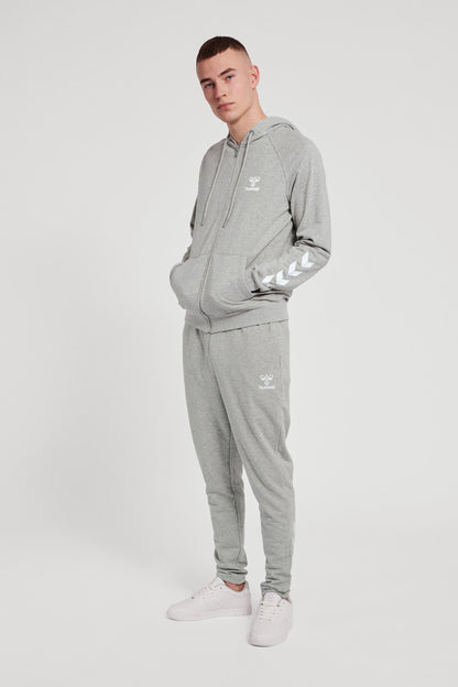 HUMMEL - Hmlisam 2.0 Zip Hoodie - Grey Melange