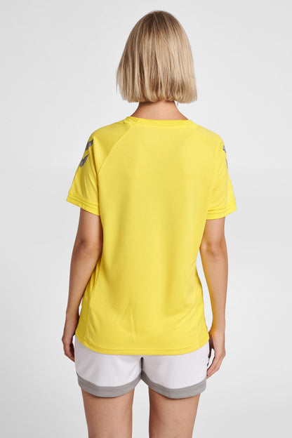 HUMMEL - Hmllead Womens S/s Poly Jersey - Blazing Yellow