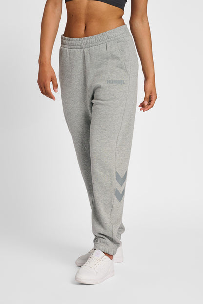 HUMMEL - Hmllegacy Regular Pants - Grey Melange