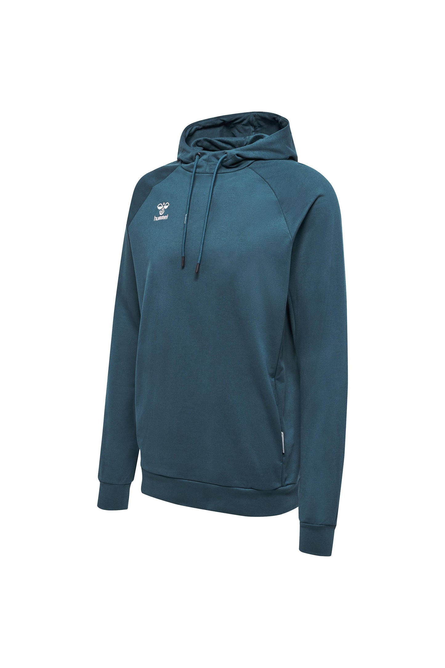 HUMMEL - Hmlmove Grid Cotton Hoodie - Deep Teal