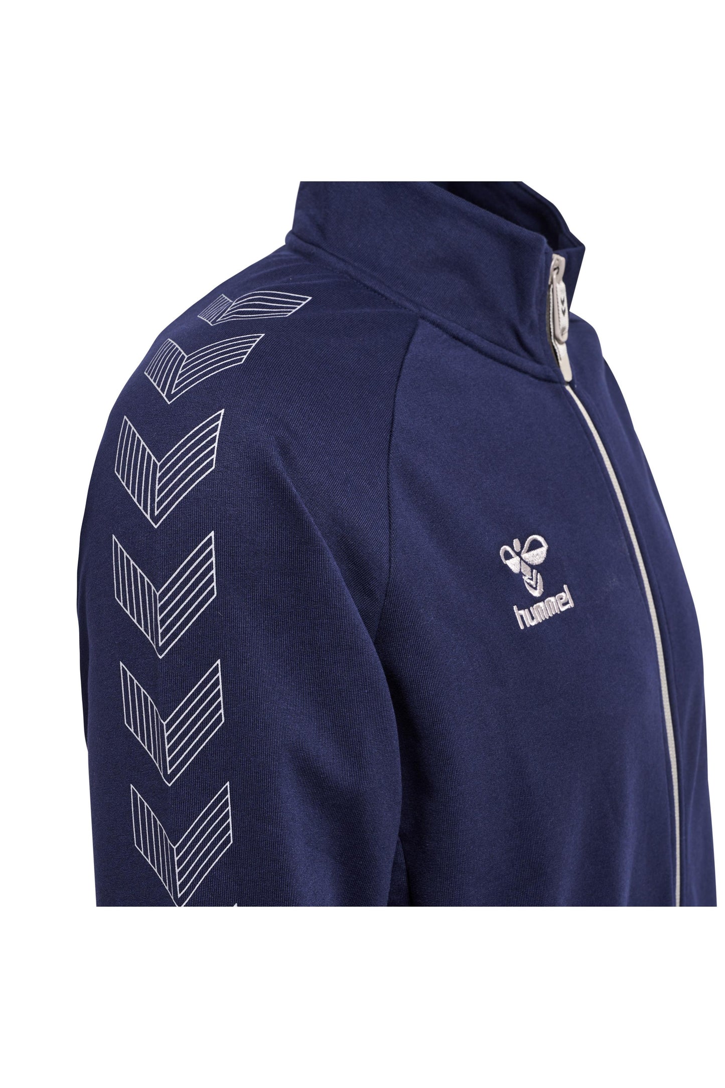 HUMMEL - Hmlmove Grid Cotton Zip Jacket - Marine