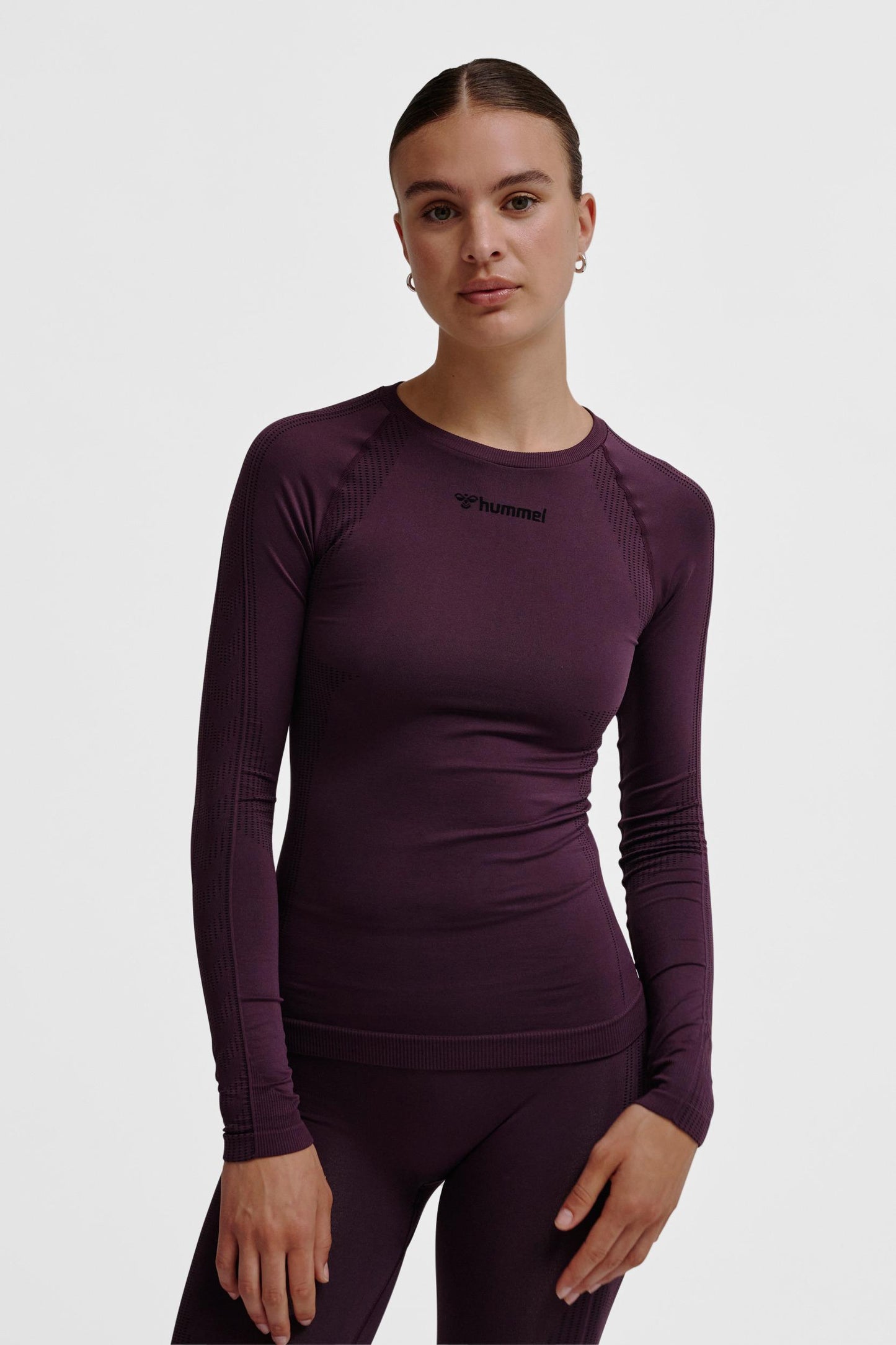 HUMMEL - Hmlmt Shaping Seamless T-shirt L/s - Plum Perfect