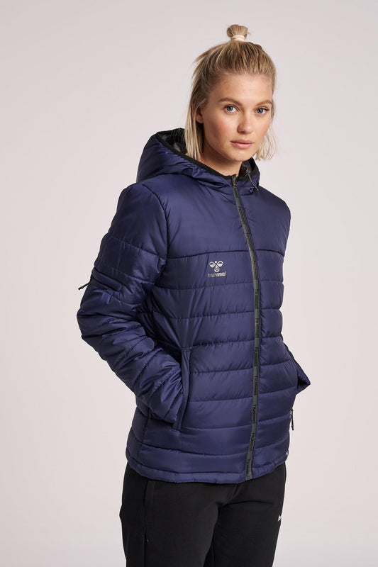 HUMMEL - Hmlnorth Quilted Hood Jacket Woman - Marine