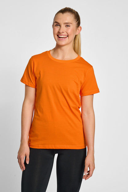 HUMMEL - Hmlred Heavy T-shirt S/s Woman - Orange Tiger