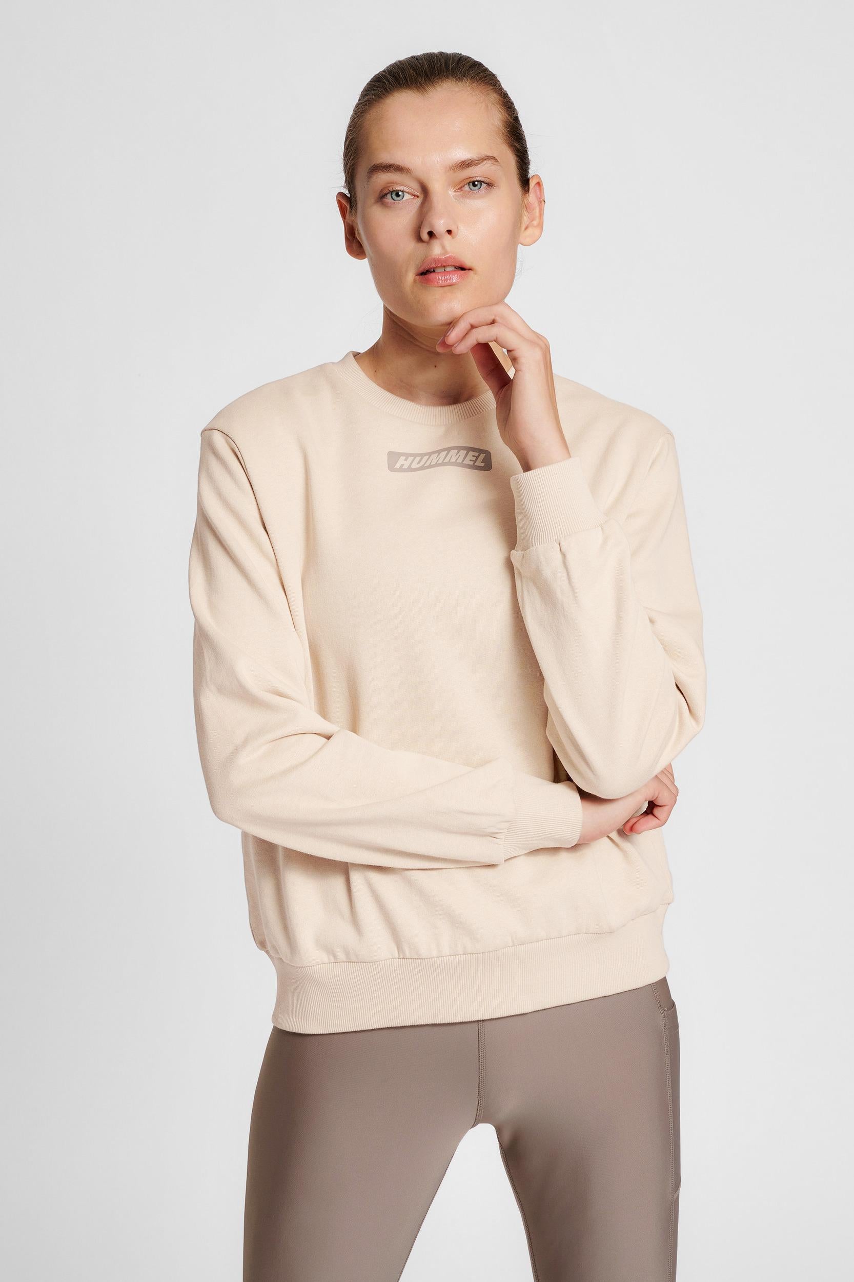 HUMMEL - Hmlte Element Sweatshirt - Chateau Gray