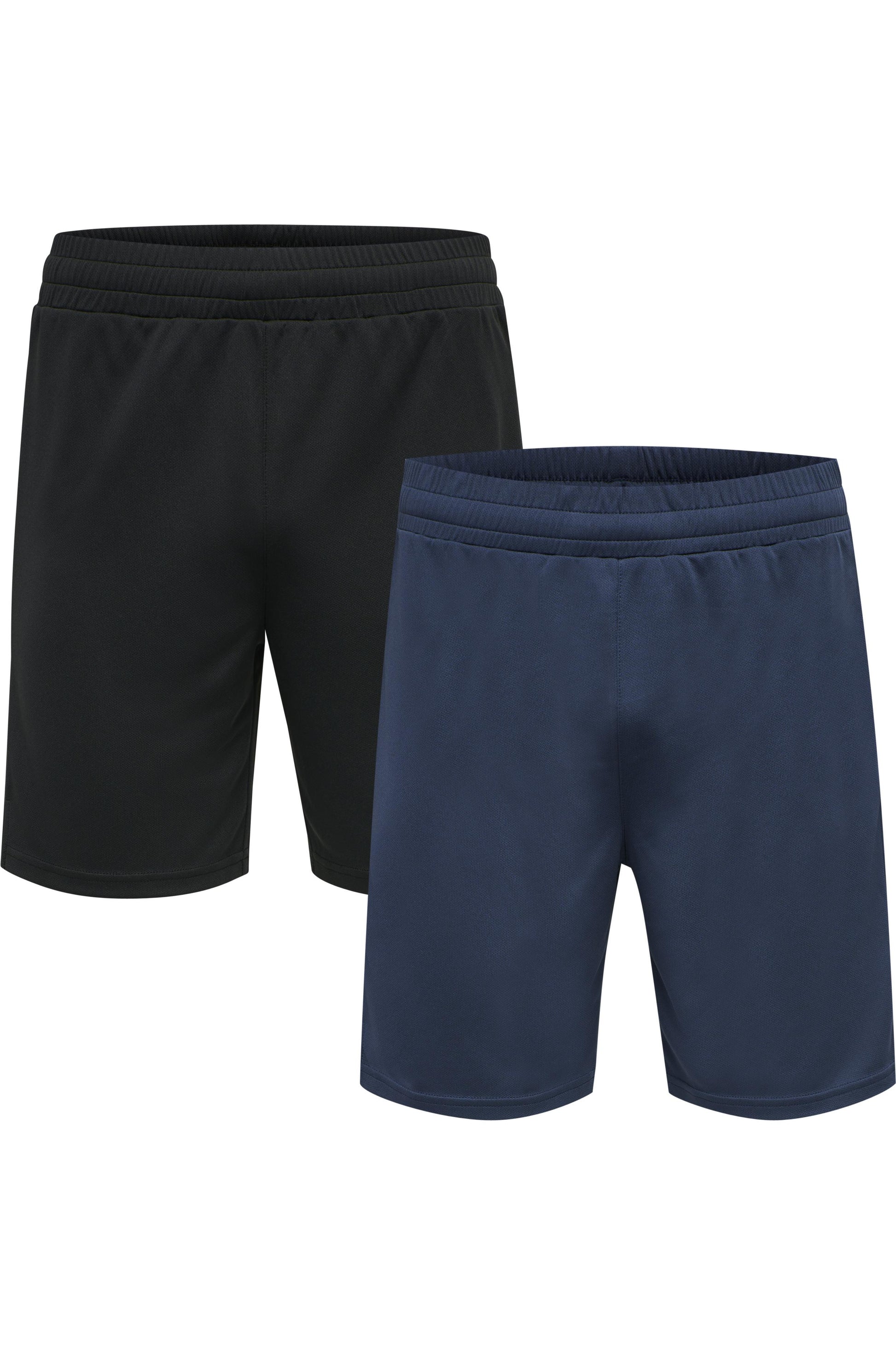 HUMMEL - Hmlte Topaz 2-pack Shorts - Black/insigina Blue