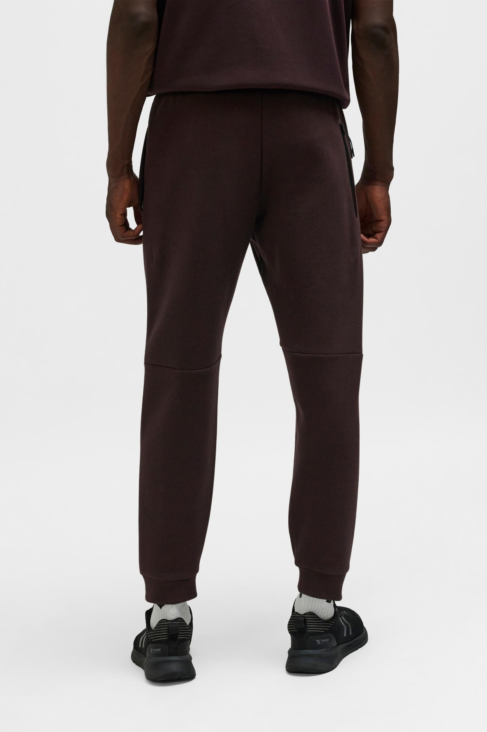 HUMMEL - Hmltech Fleece Regular Pants - Chocolate Plum