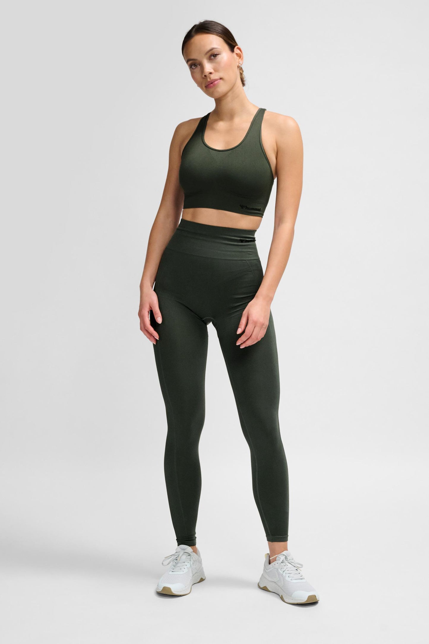 HUMMEL - Hmltif Seamless Sports Top - Climbing Ivy