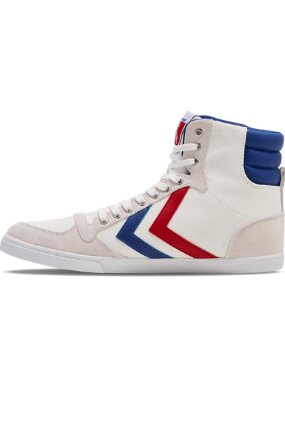 HUMMEL - Hummel Slimmer Stadil High Shoes - White/blue/red/gum