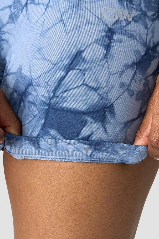 ICANIWILL - Define Seamless Tie Dye Shorts - Urban Blue