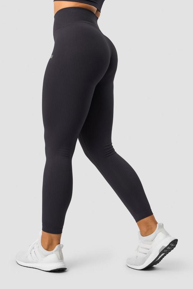 ICANIWILL - Ribbed Define Seamless Tights - Dk Graphite