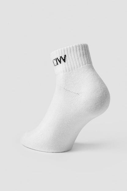 ICANIWILL - Training Half Socks - White