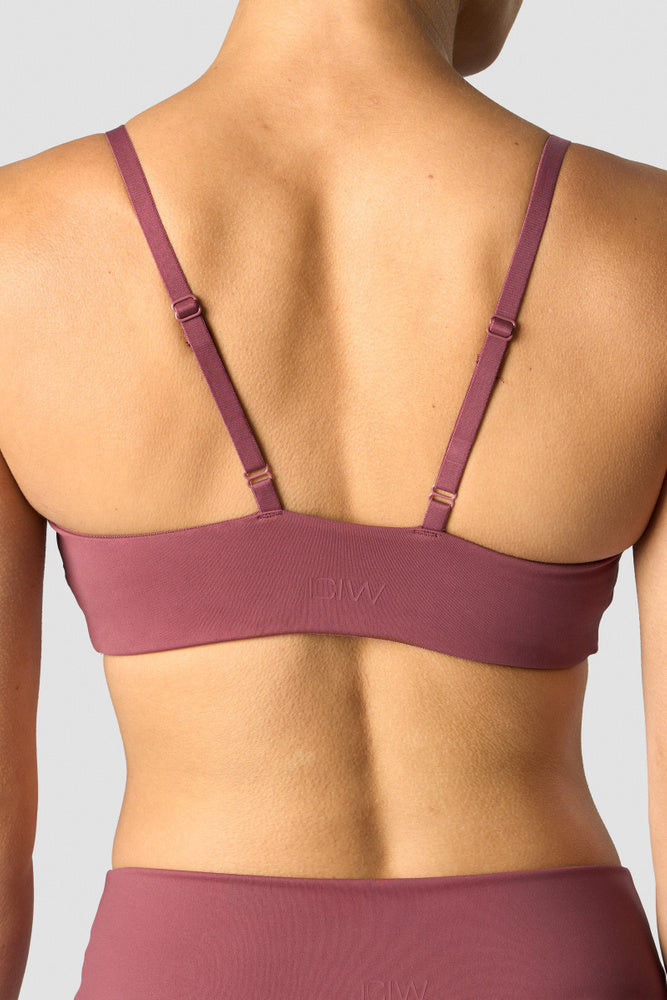 nimble adjustable sports bra wild berry