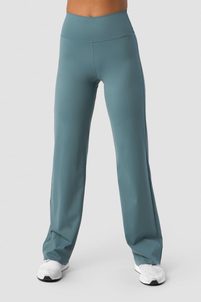 nimble straight leg pants steel blue