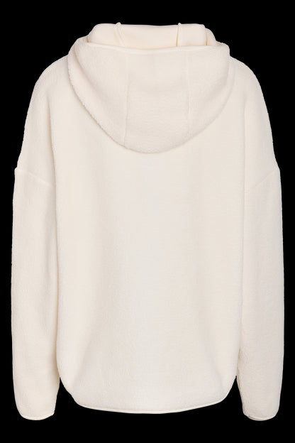 NOISY MAY - Cozy L/s Halfway Zip Sweater - White