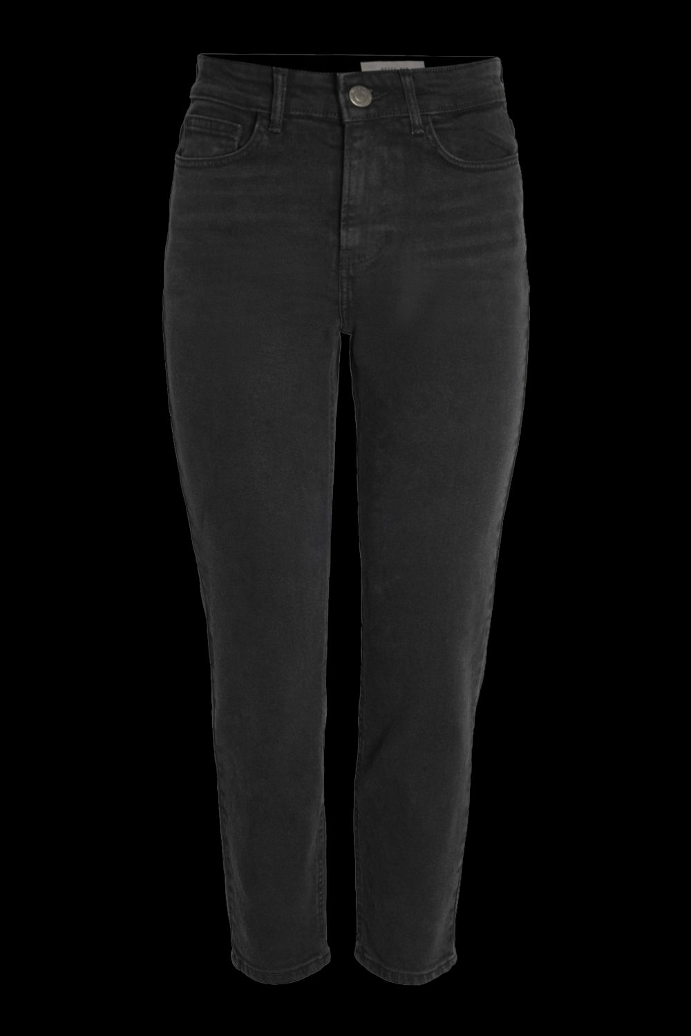 NOISY MAY - Moni Hw Straight Ank Black Jeans - Black