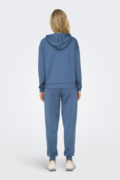 ONLYPLAY - Lounge Life Hood Ls Swt - Blue