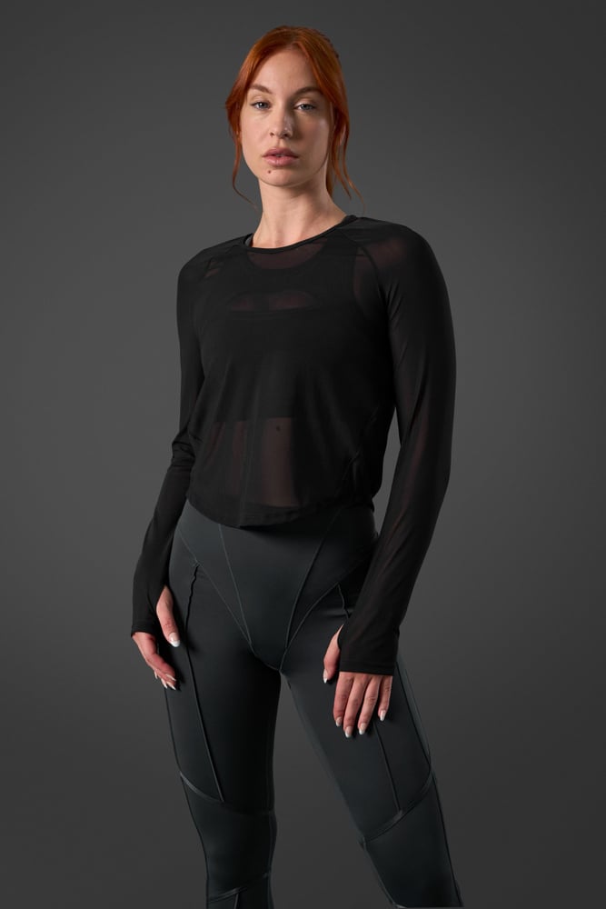 reboot mesh long sleeve black