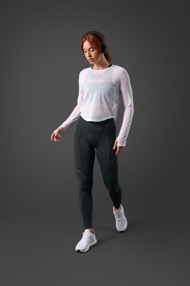 reboot mesh long sleeve white