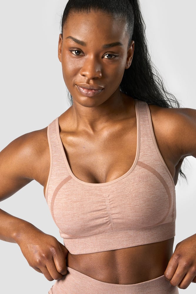 rush seamless sports bra mauve