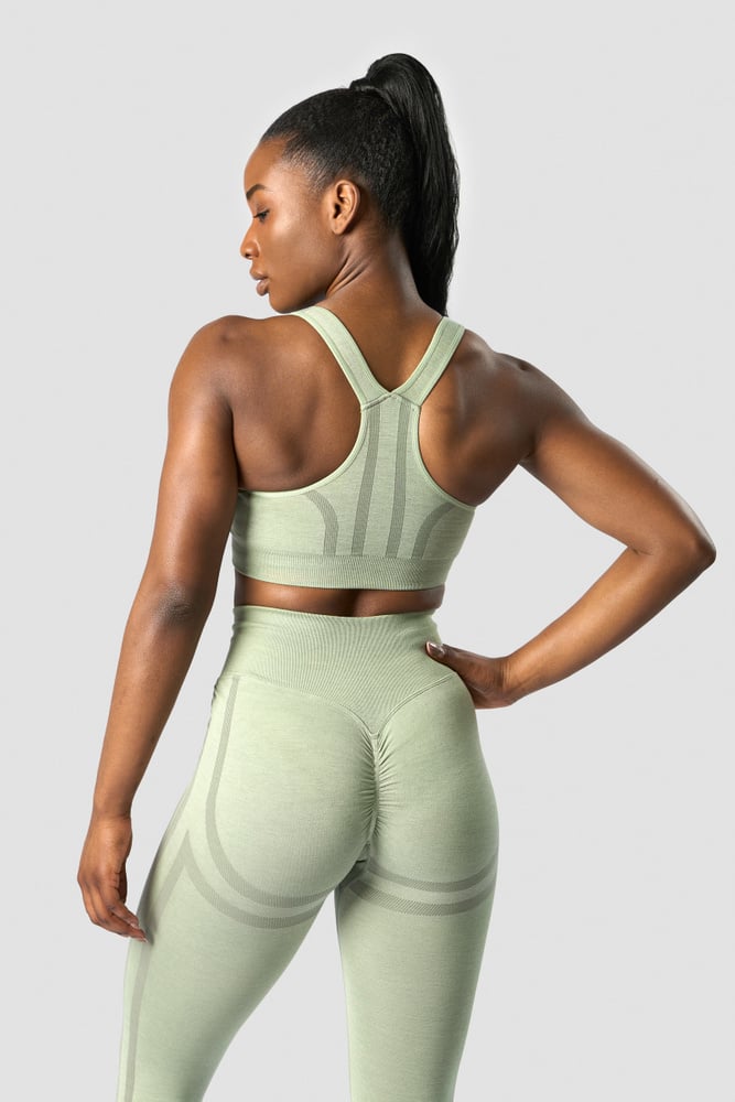 rush seamless sports bra sage green