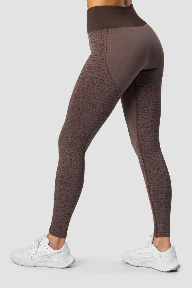 signature seamless tights dark brown