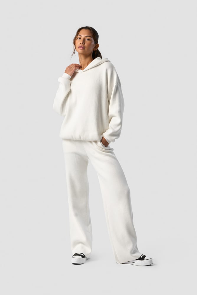 soft knit pants white