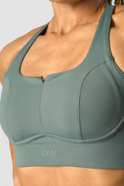 stride sports bra sea green