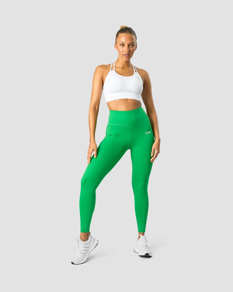 training tights bright green